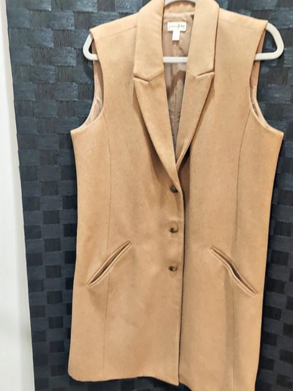 Longline Vest in Brown Size XL Like New